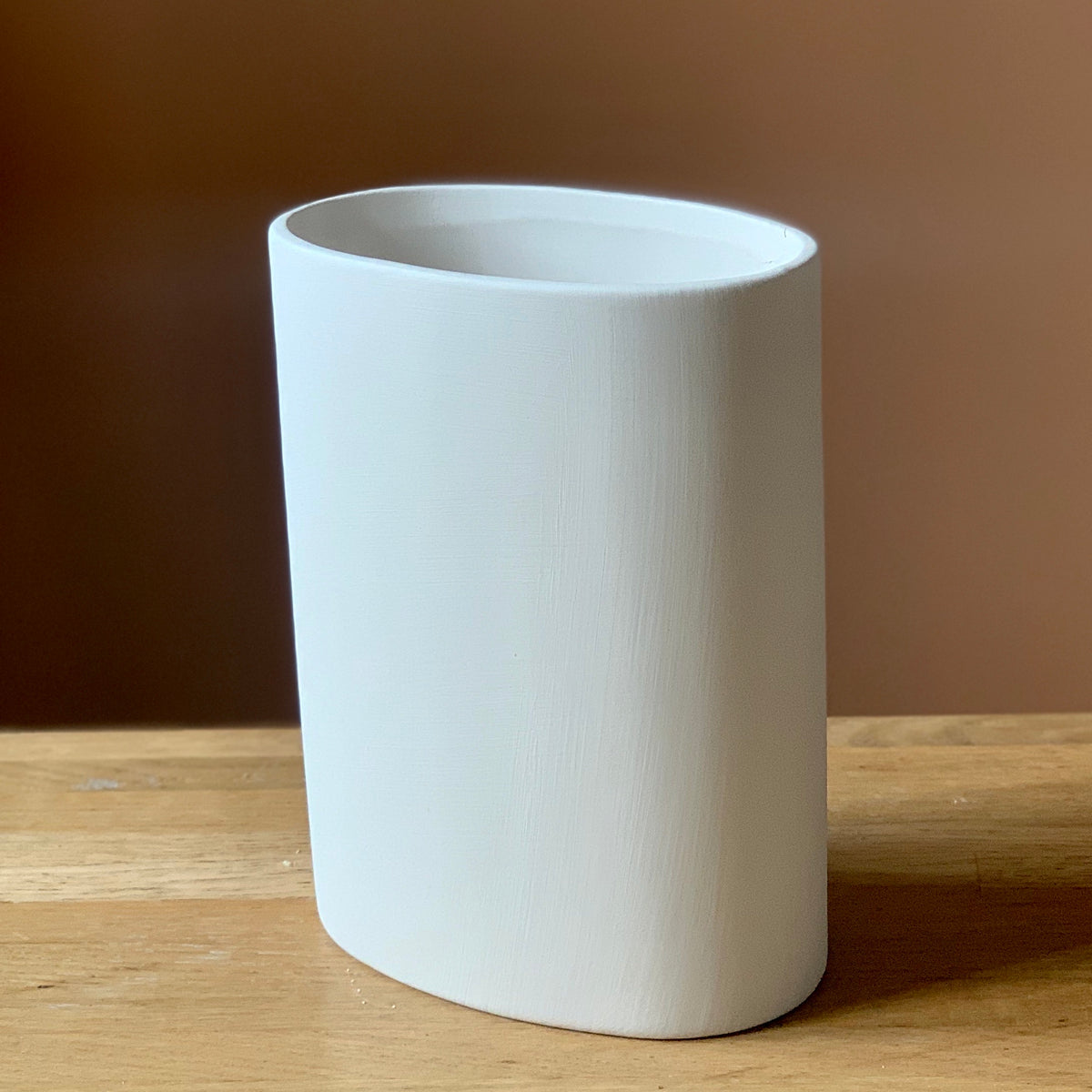 Céramique à décorer - Vase Elliptique