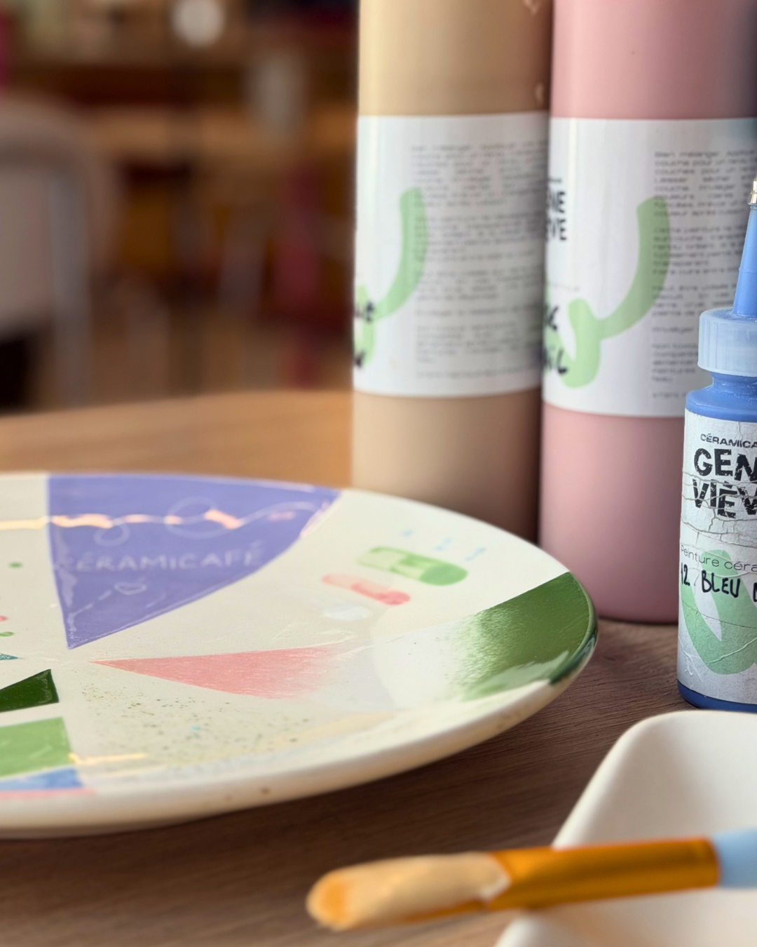 Atelier de peinture sur mug chez Lyf Gambetta - Samedi 13/06