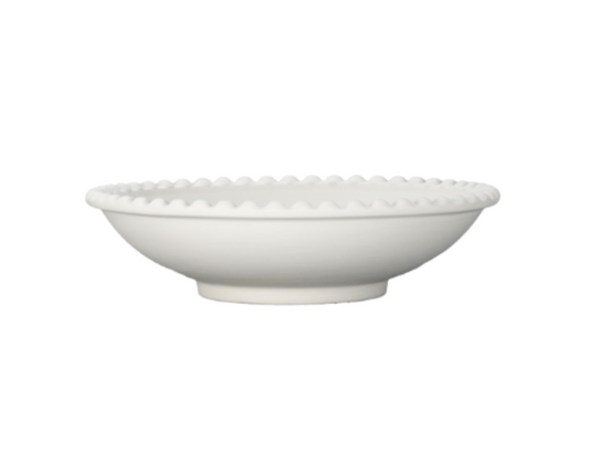 Céramique à décorer - Assiette creuse perle