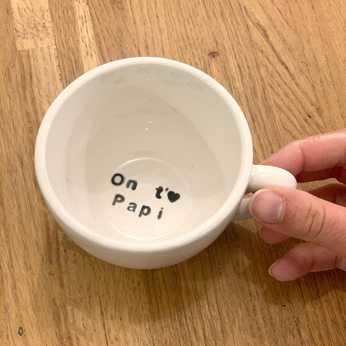 Tasse à café personnalisée - message surprise